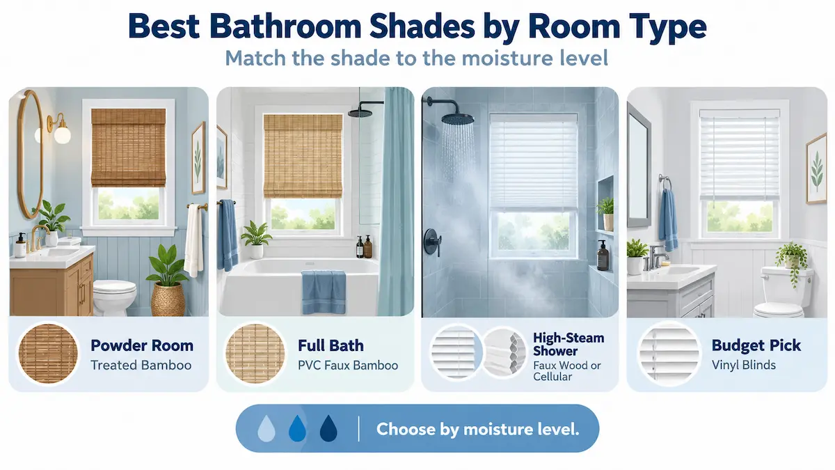 Best Bathroom Window Shades by Situation