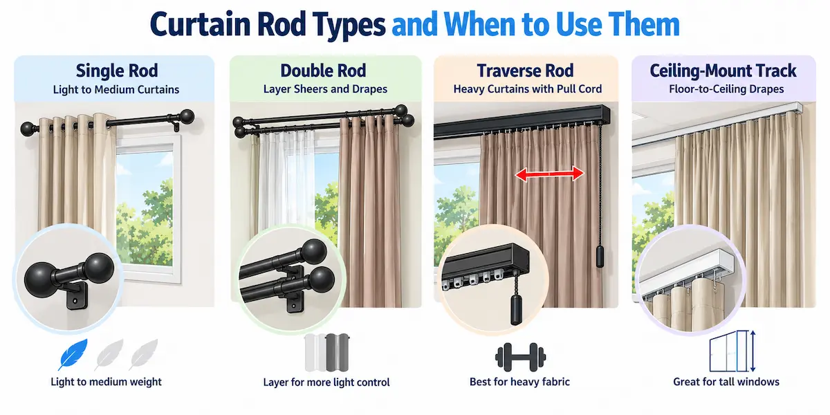 How Do You Choose the Right Curtain Rod