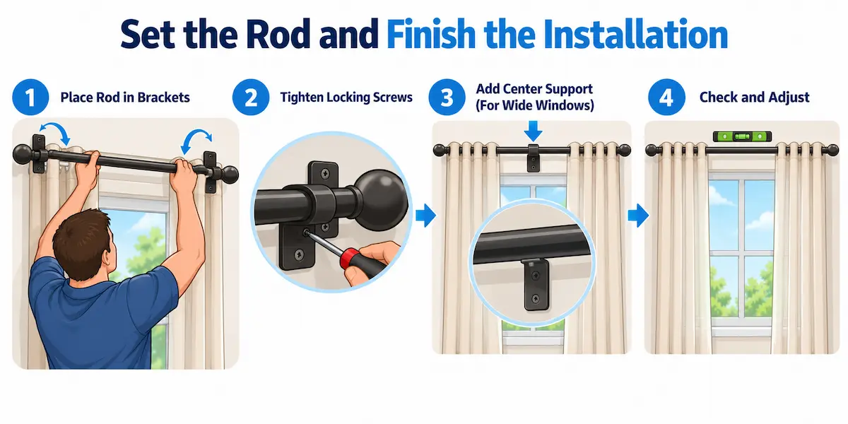 How Do You Set the Rod and Finish the Installation