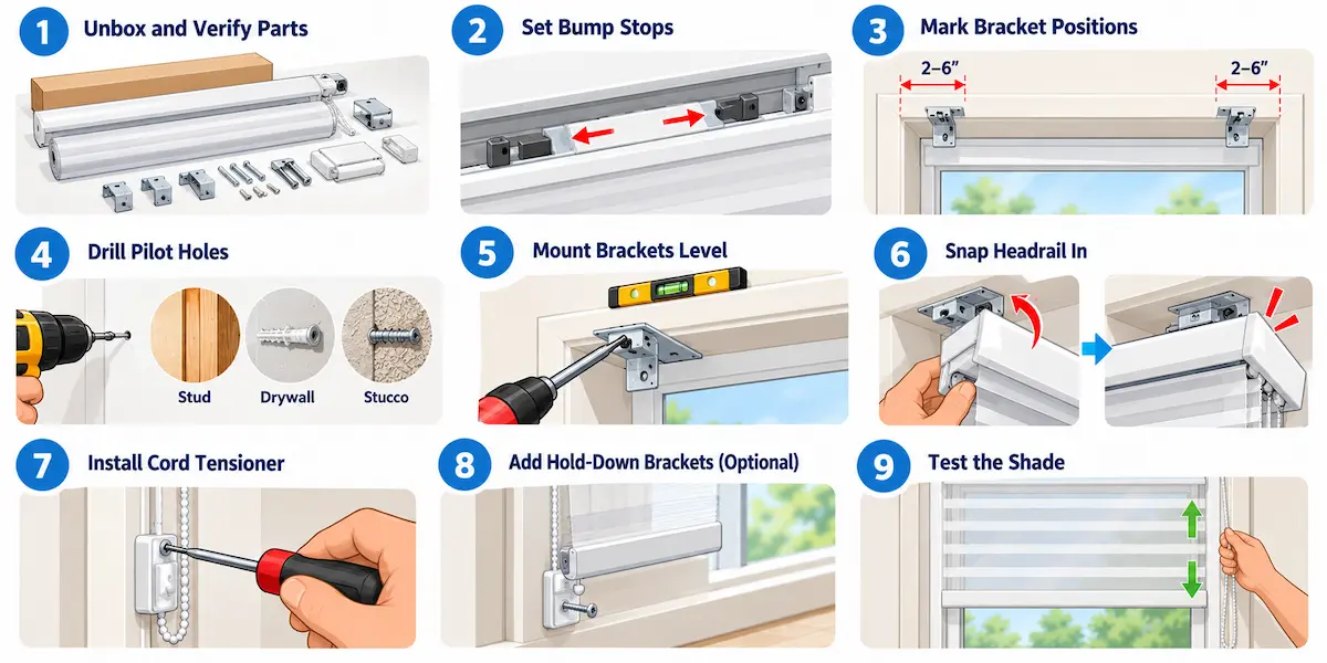 How to Install Sheer Horizontal Shades