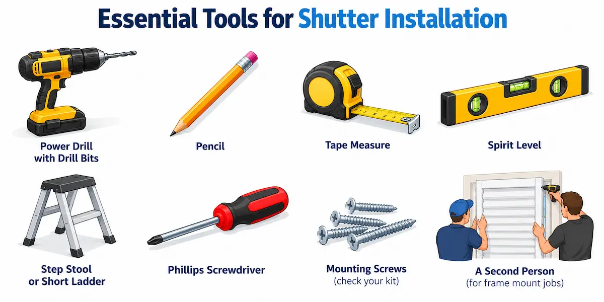 Tools You Need for Shutter Installation