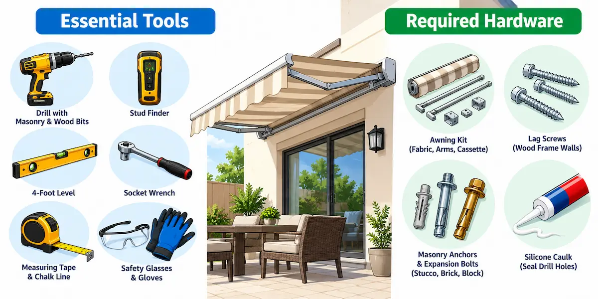 What Tools Do You Need to Install a Retractable Awning